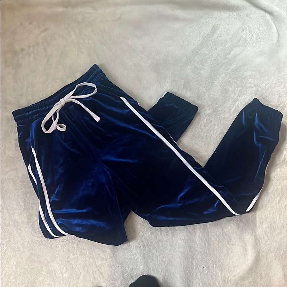 Blue Velvet Joggers